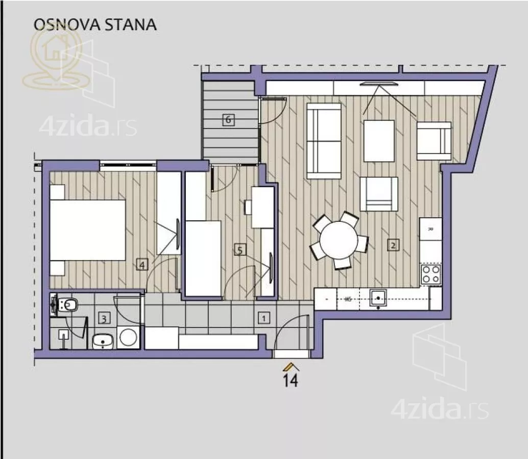 Dvoiposoban stan | 4zida