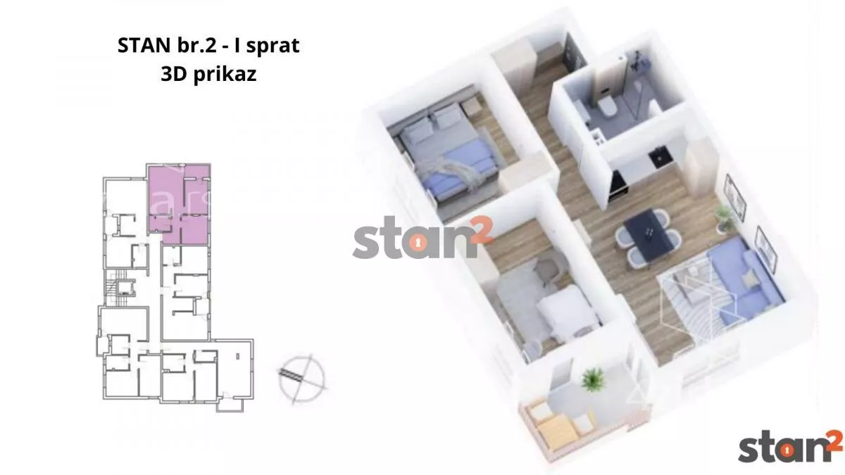 Dvoiposoban stan | 4zida