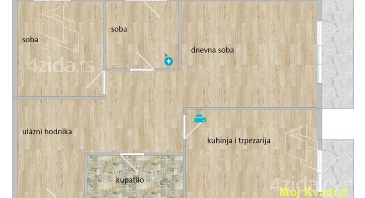 Trosoban stan | 4zida