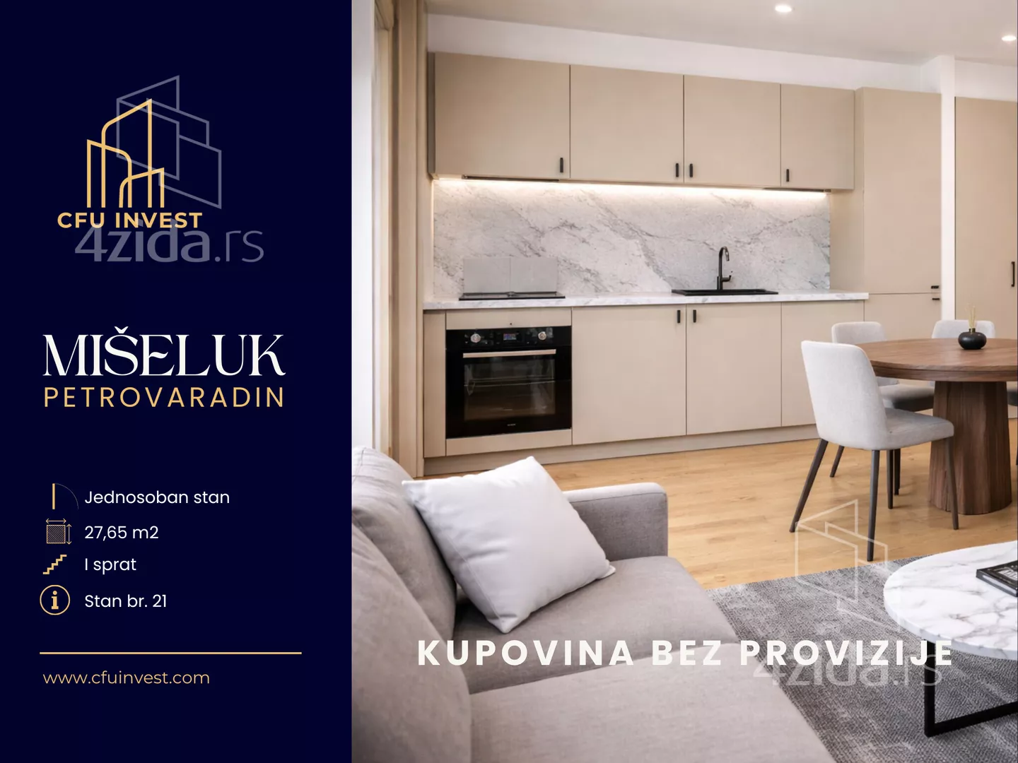 Jednosoban stan | 4zida