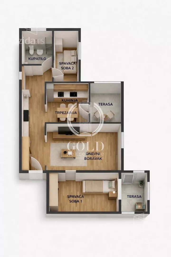 Trosoban stan | 4zida