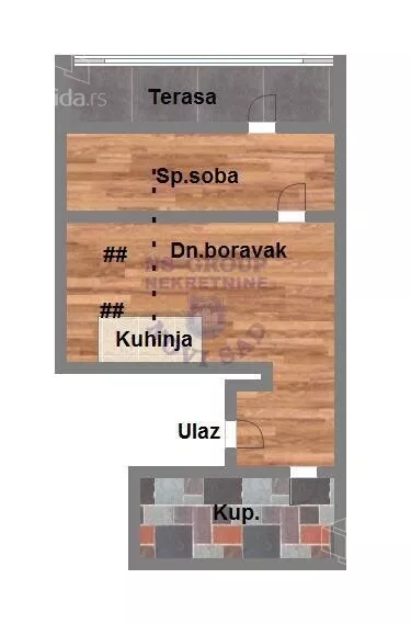 Jednoiposoban stan | 4zida