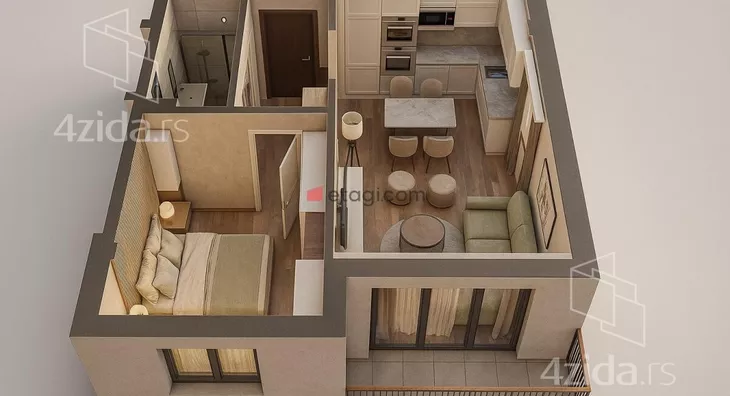 Dvosoban stan | 4zida