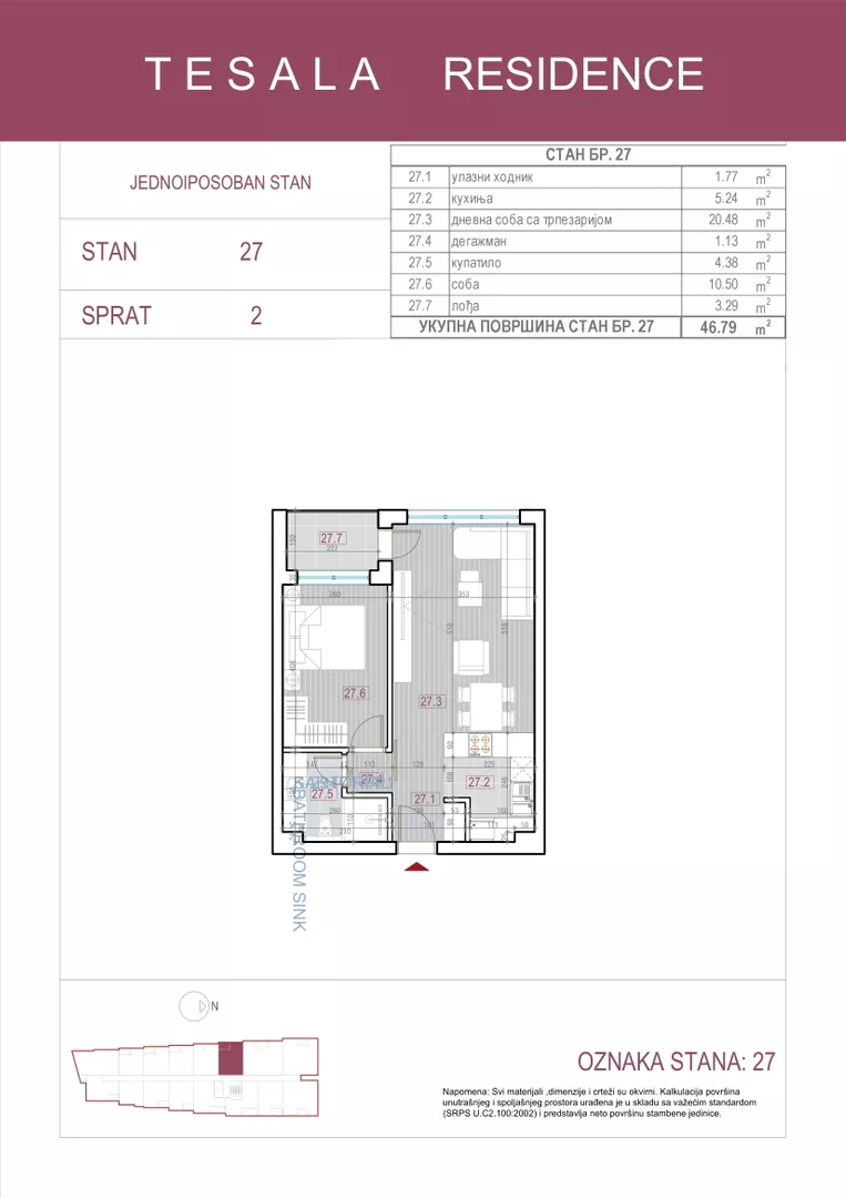 Jednosoban stan | 4zida