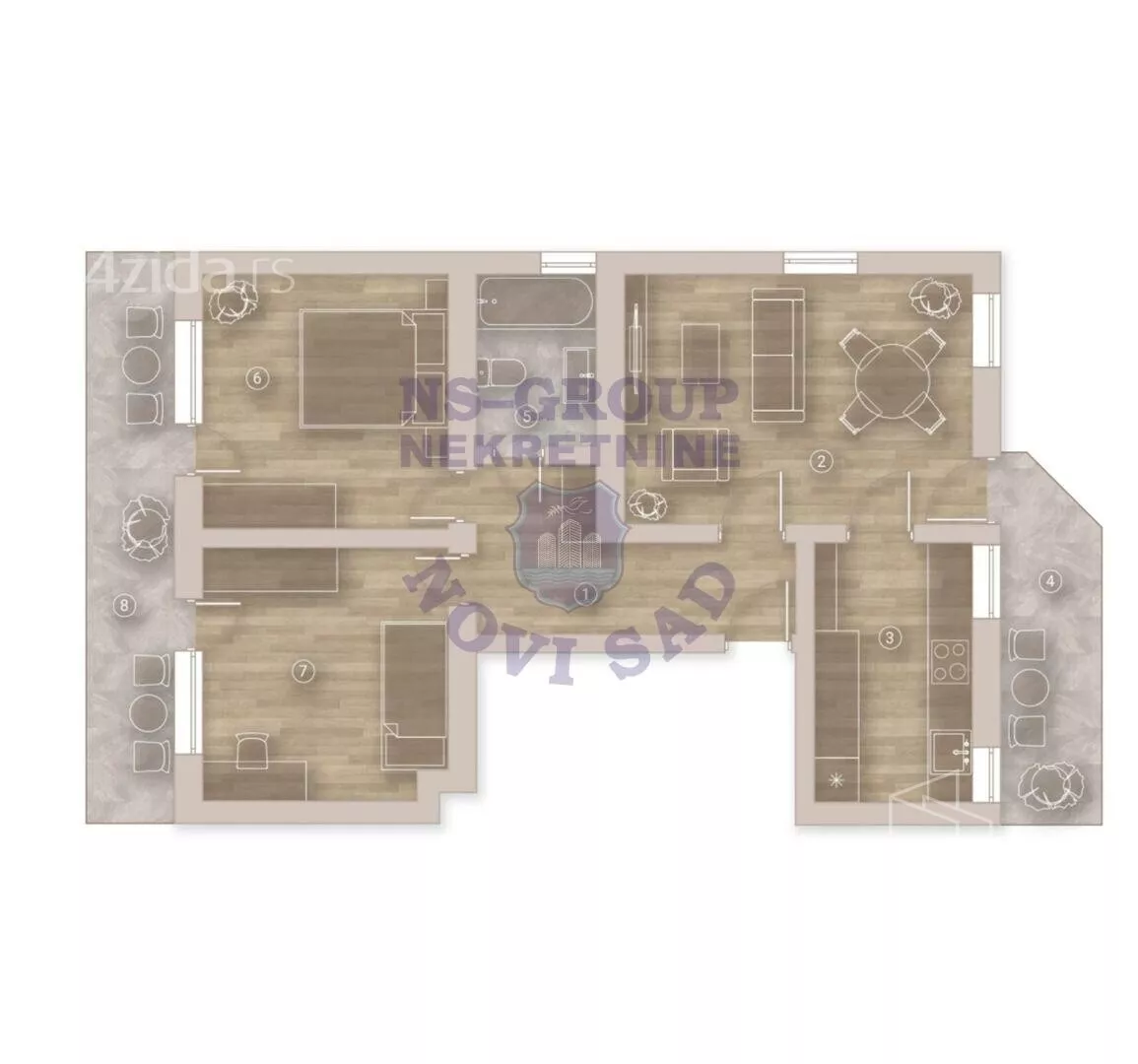 Trosoban stan | 4zida