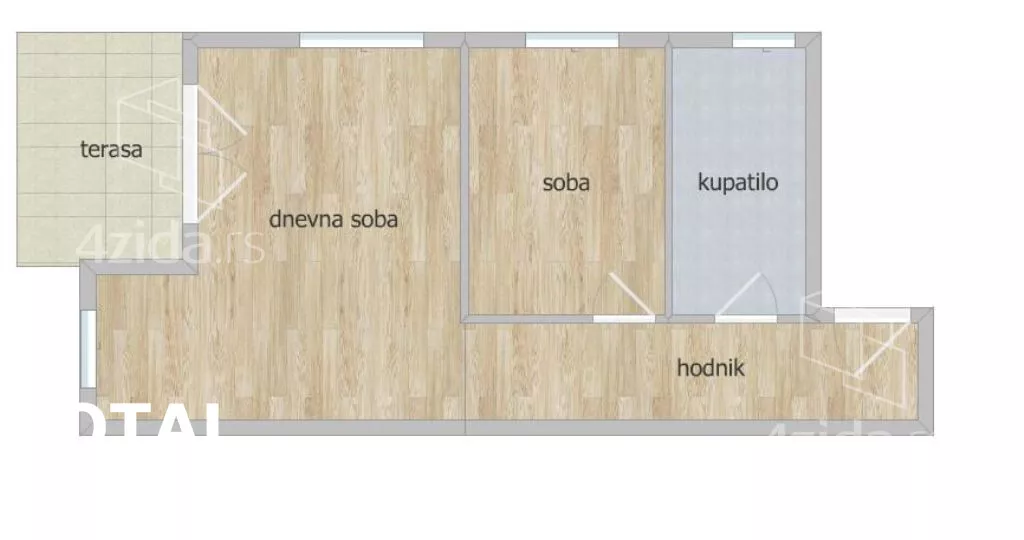 Jednoiposoban stan | 4zida