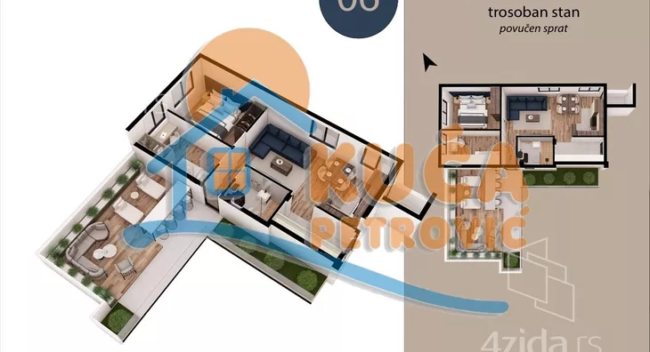 Trosoban stan | 4zida
