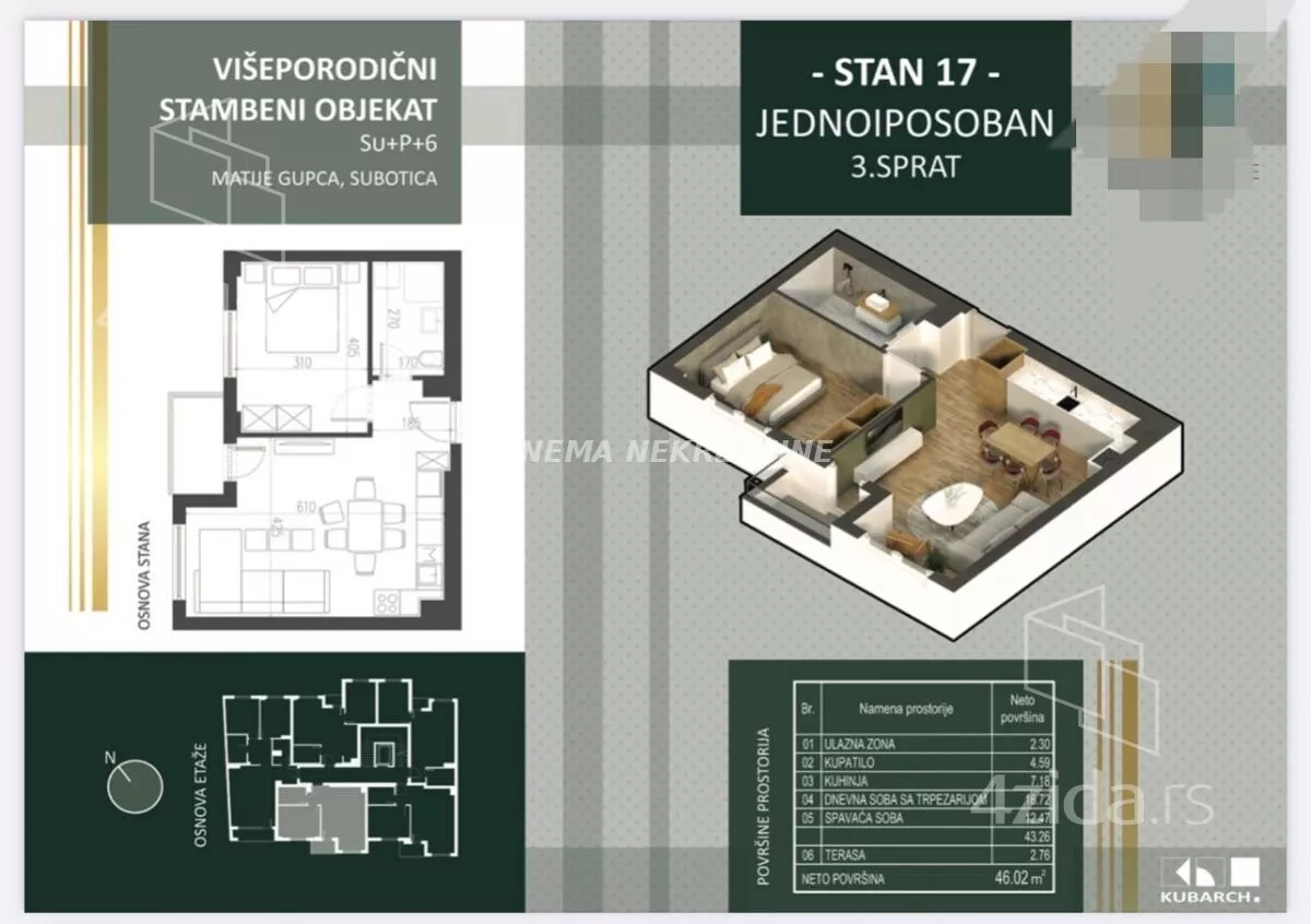 Dvosoban stan | 4zida