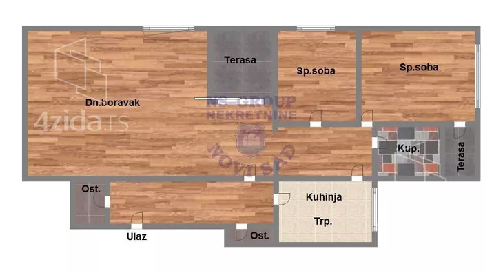 Trosoban stan | 4zida