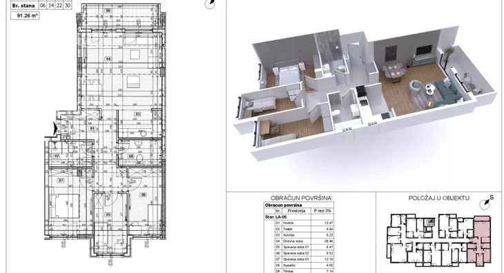 Troiposoban stan | 4zida