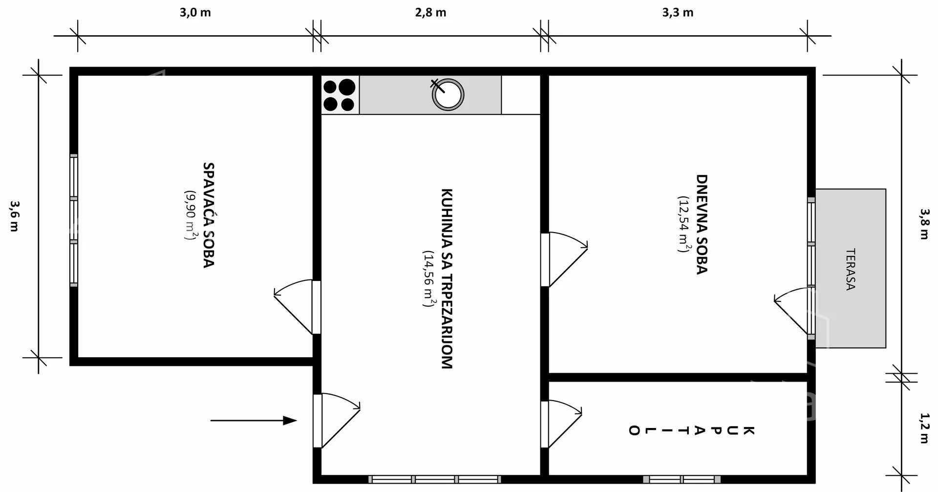 Dvosoban stan | 4zida