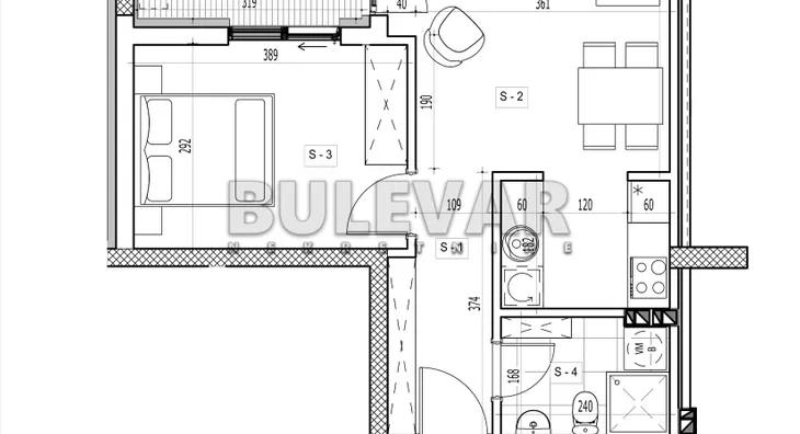 Jednoiposoban stan | 4zida