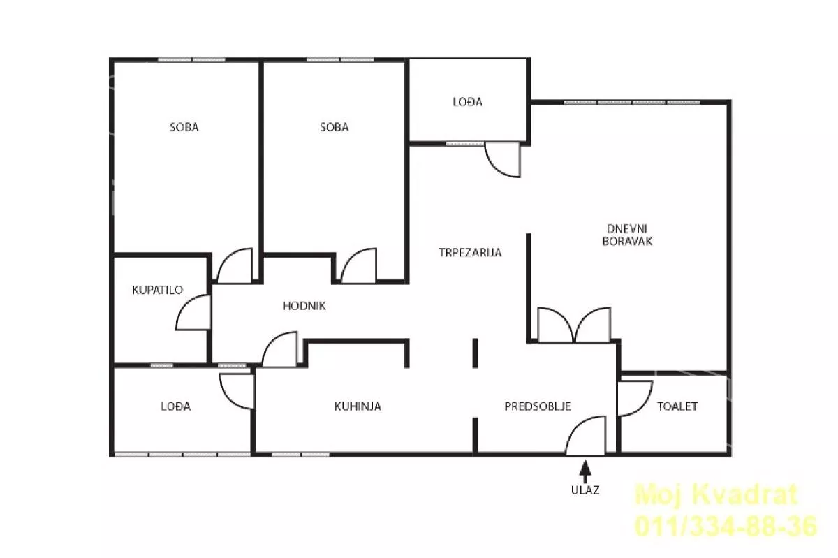 Trosoban stan | 4zida