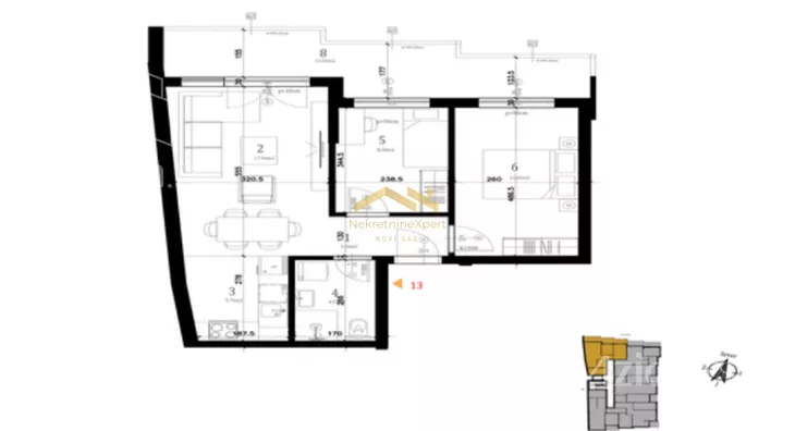 Trosoban stan | 4zida