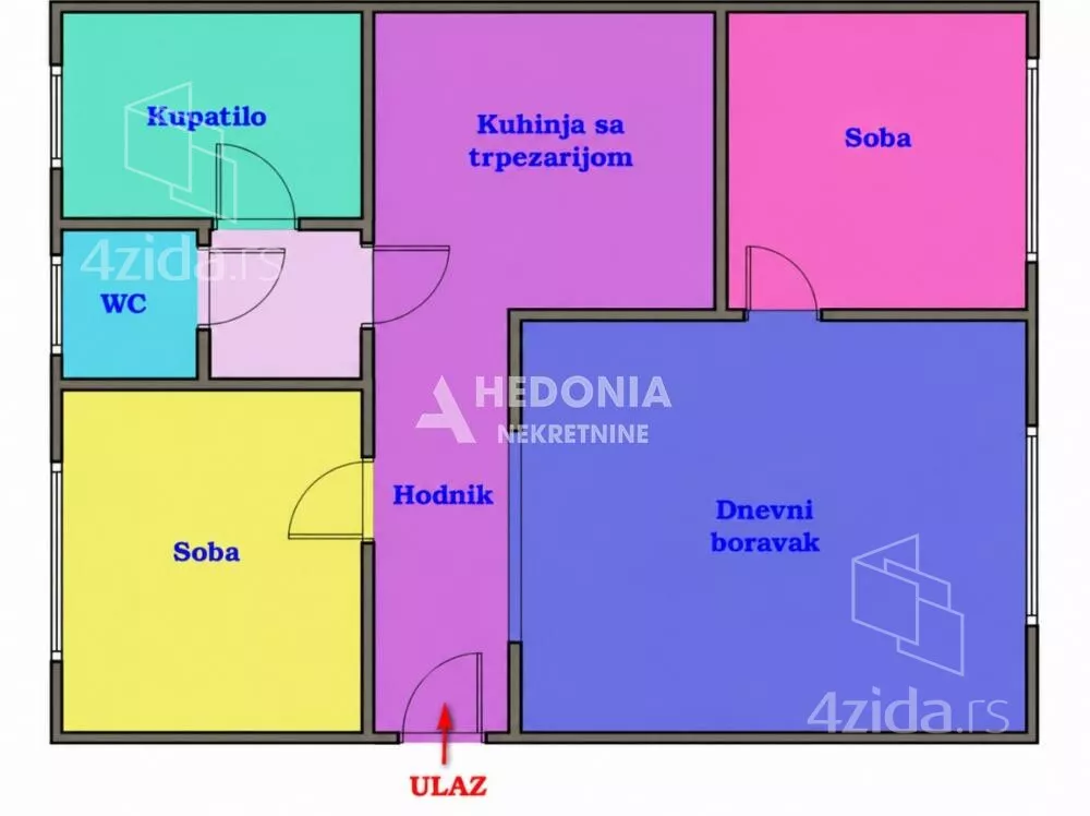 Trosoban stan | 4zida