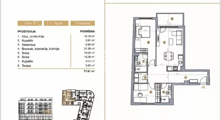 Trosoban stan | 4zida