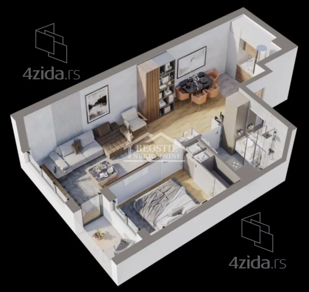 Jednoiposoban stan | 4zida