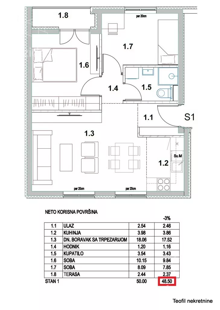 Dvoiposoban stan | 4zida