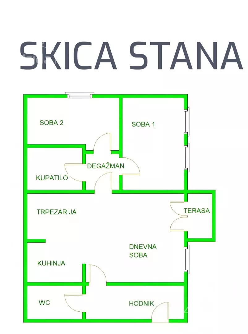 Trosoban stan | 4zida