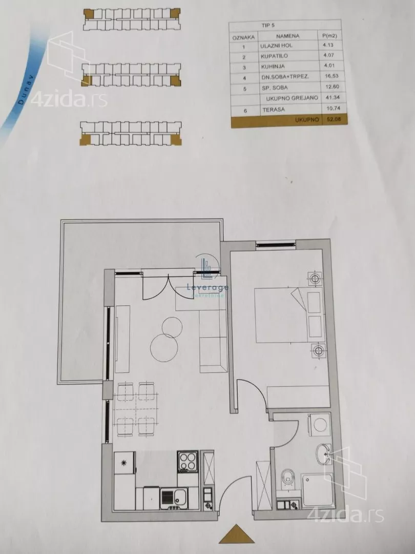 Dvosoban stan | 4zida