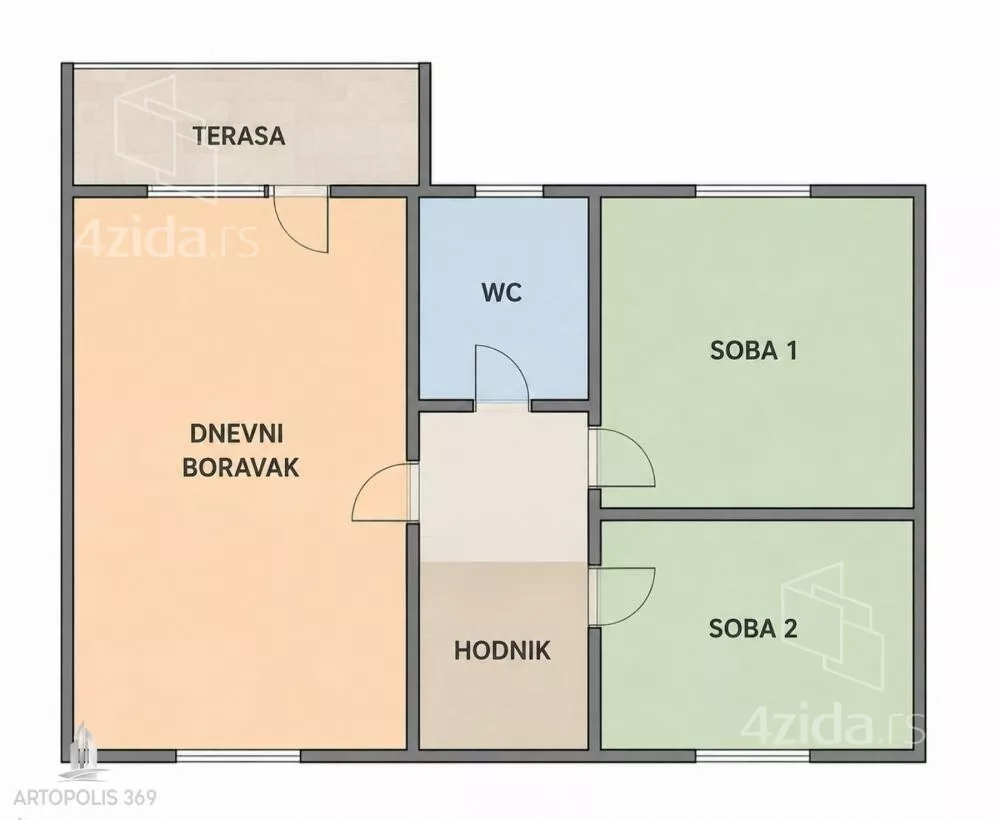 Trosoban stan | 4zida