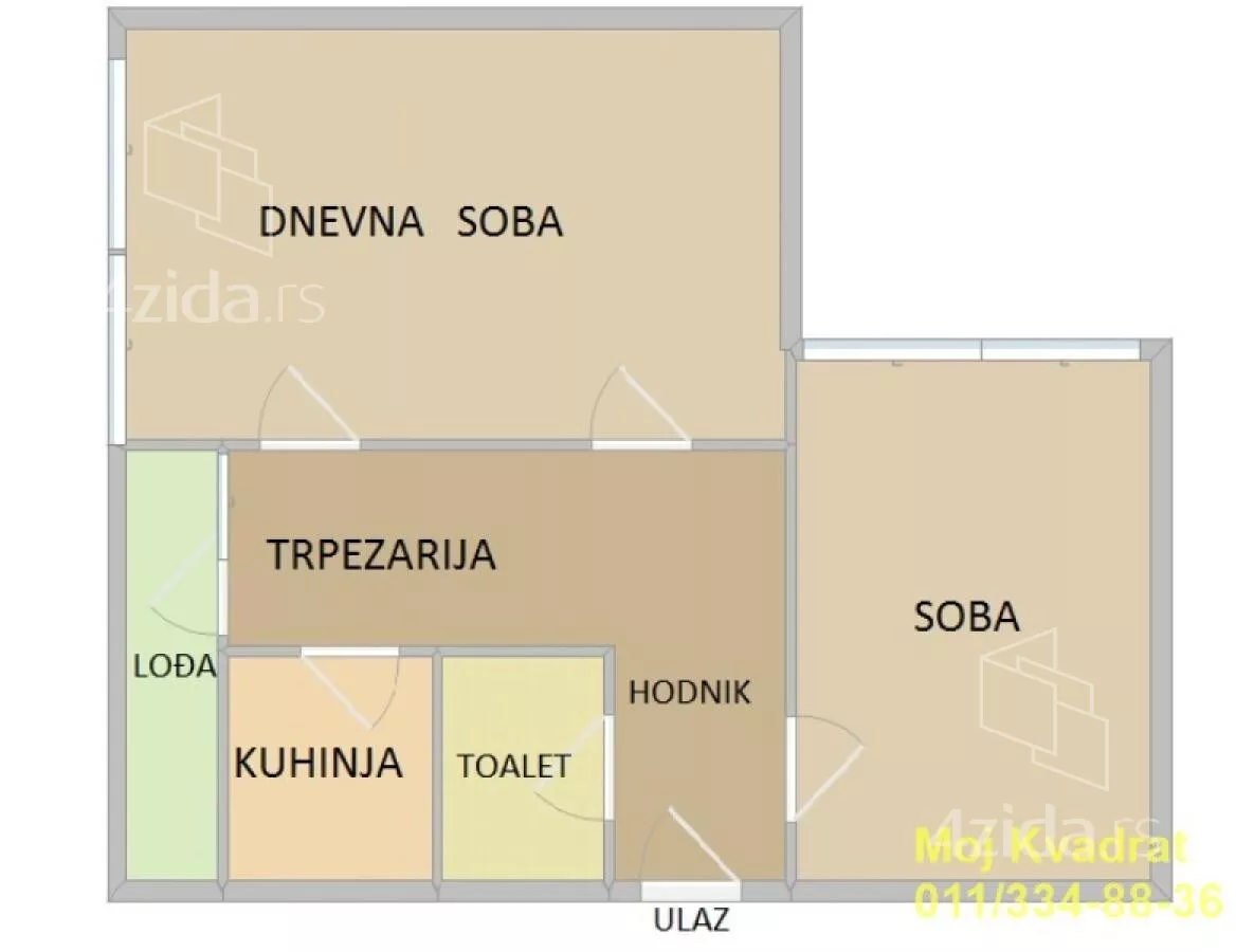 Dvosoban stan | 4zida