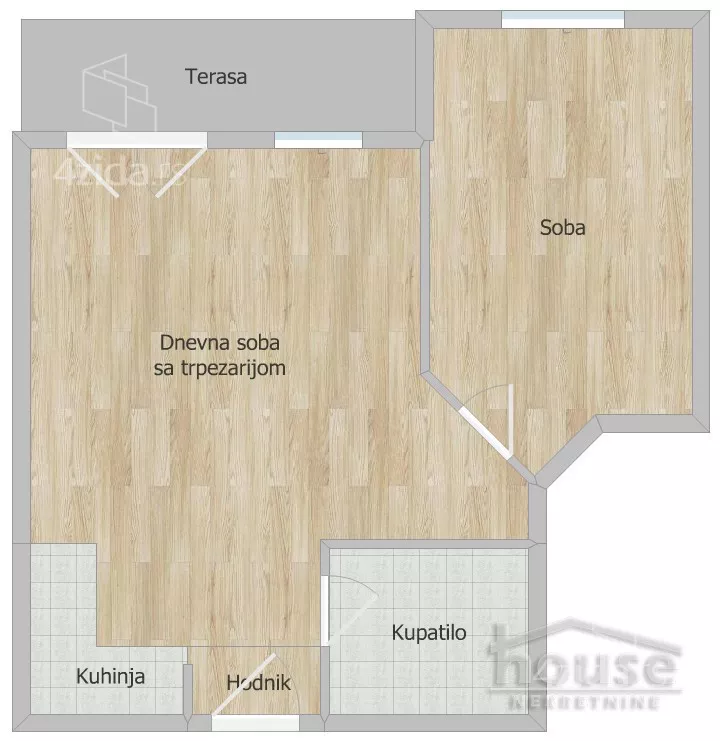 Jednoiposoban stan | 4zida