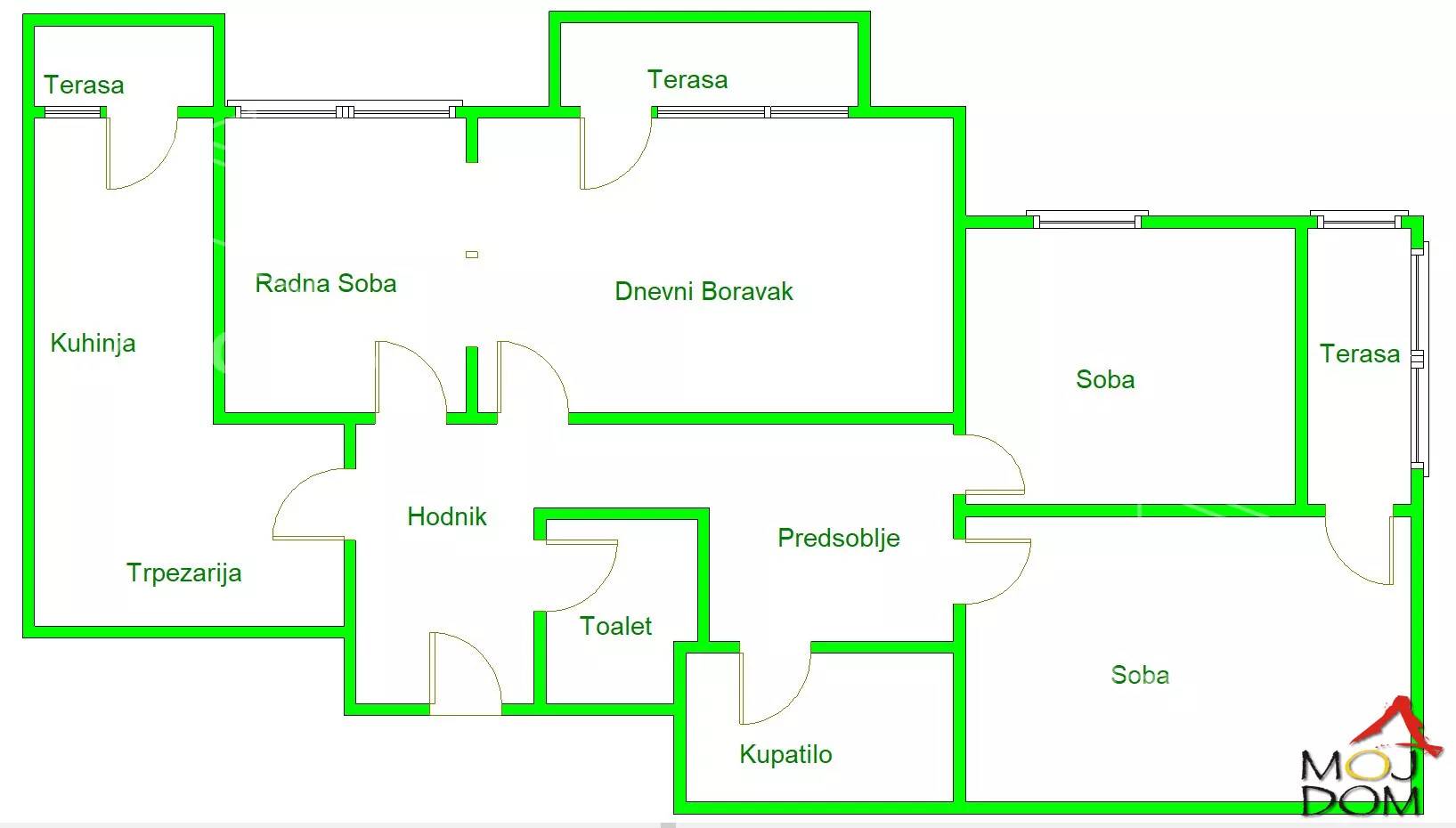 Troiposoban stan | 4zida