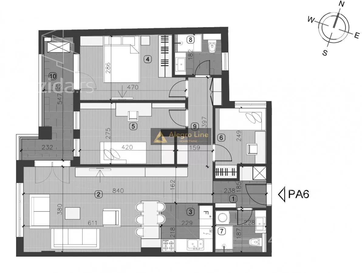 Trosoban stan | 4zida