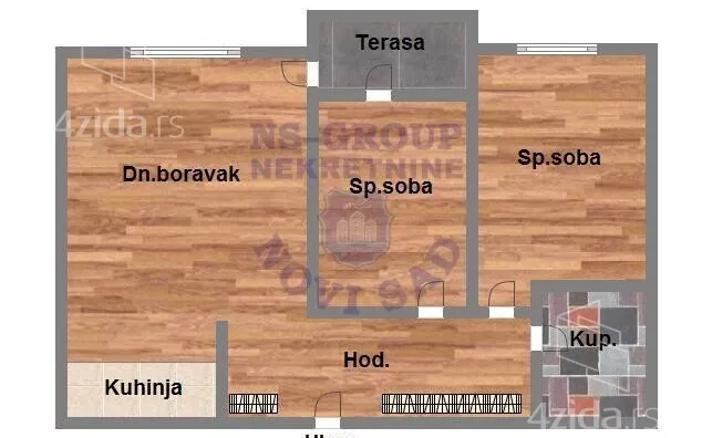 Trosoban stan | 4zida