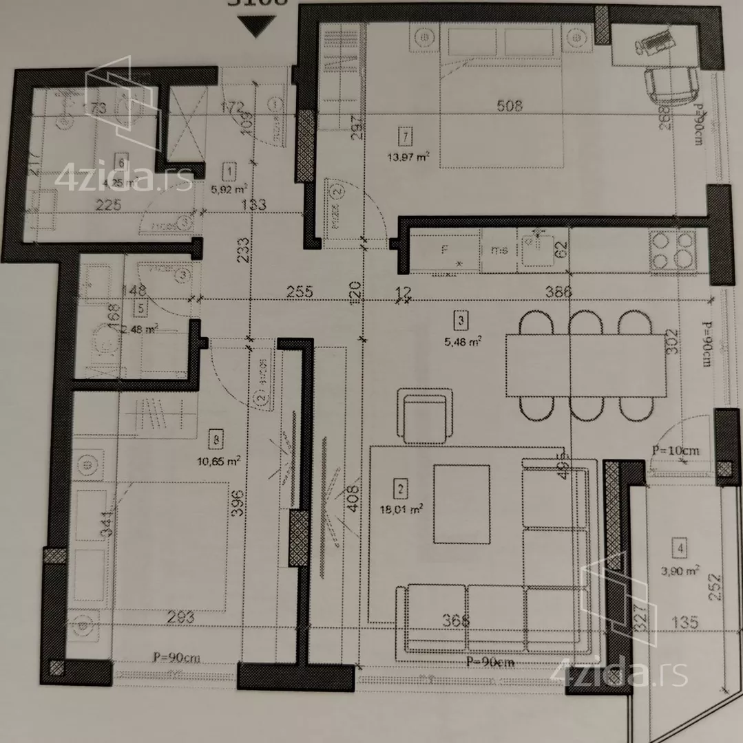 Trosoban stan | 4zida