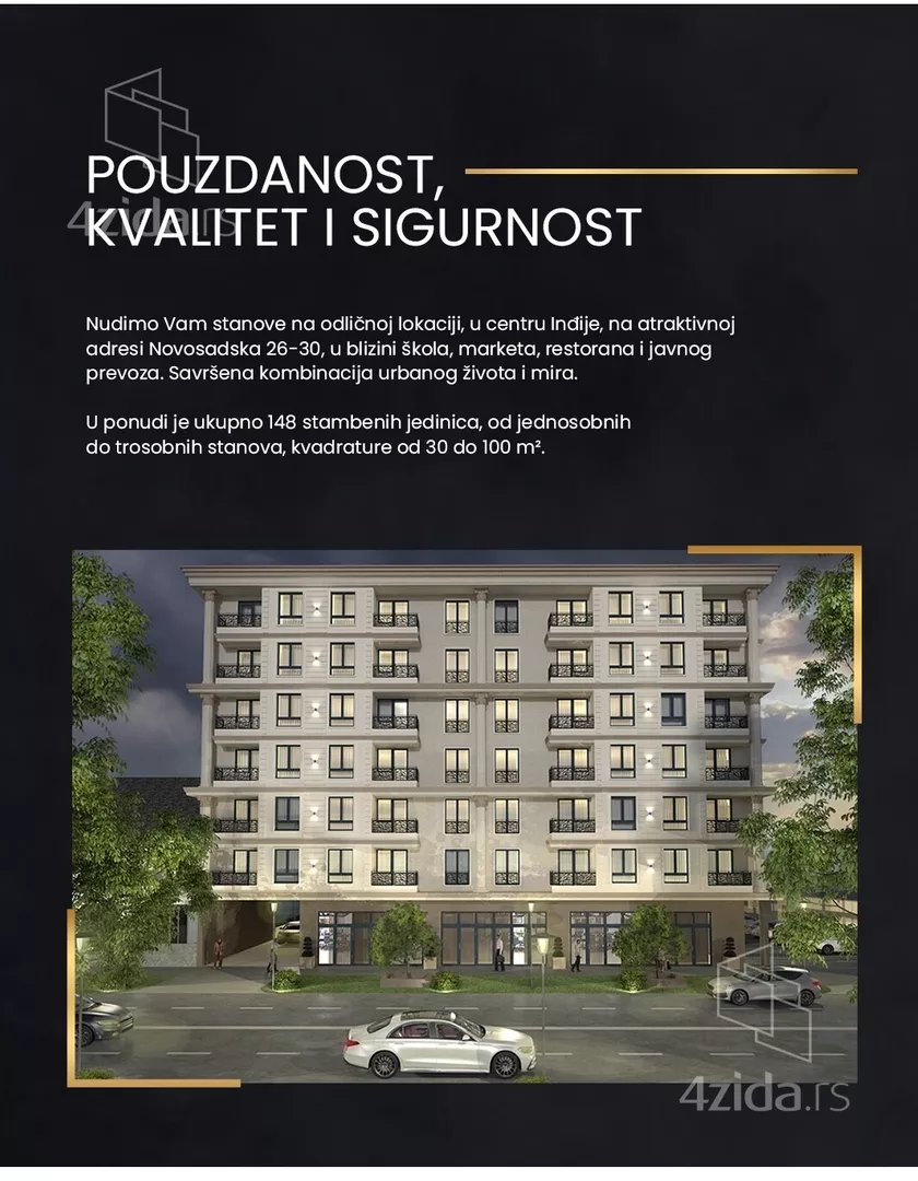 Jednoiposoban stan | 4zida