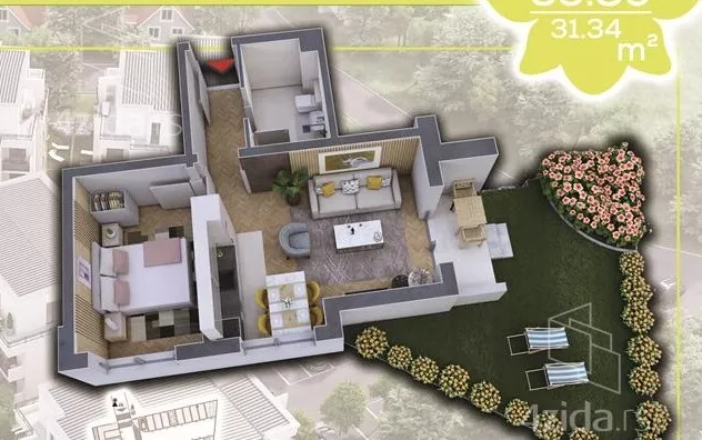 Jednoiposoban stan | 4zida