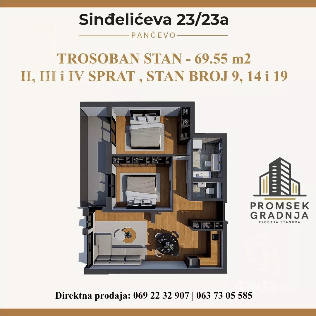 Dvosoban stan | 4zida