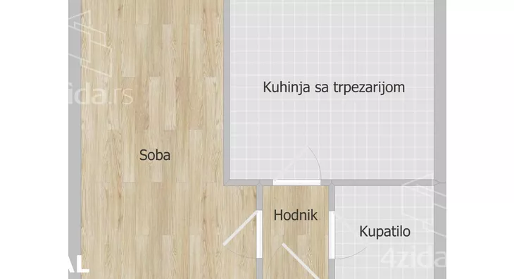 Jednosoban stan | 4zida