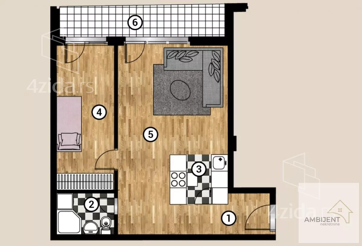 Dvosoban stan | 4zida