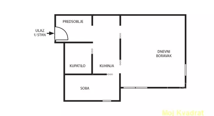 Jednoiposoban stan | 4zida