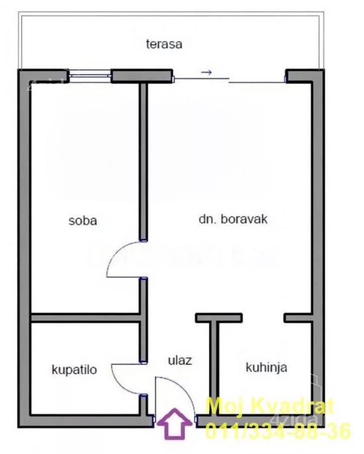 Jednoiposoban stan | 4zida