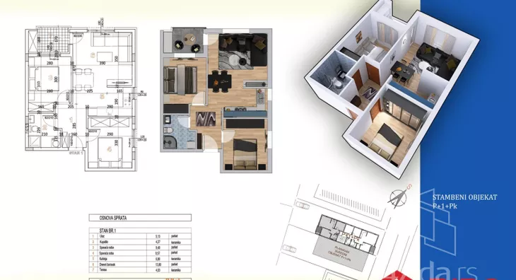 Trosoban stan | 4zida