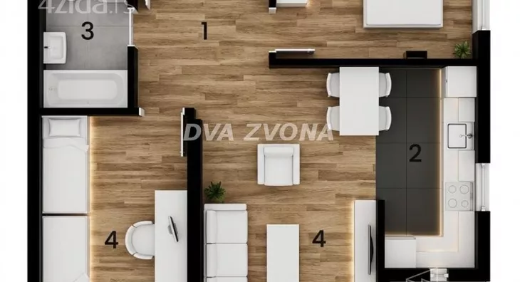 Trosoban stan | 4zida