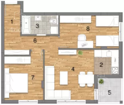 Trosoban stan | 4zida