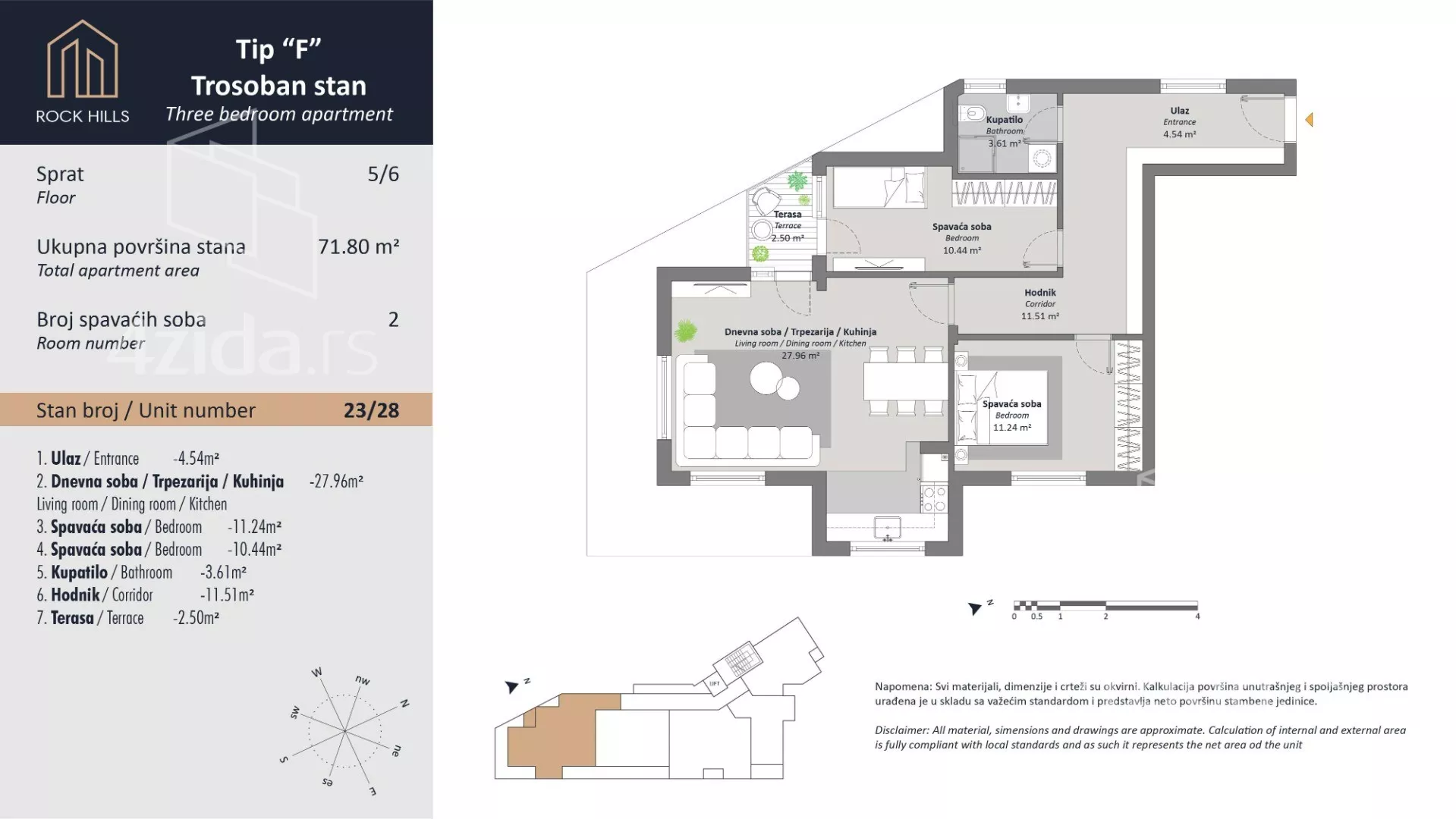 Trosoban stan | 4zida