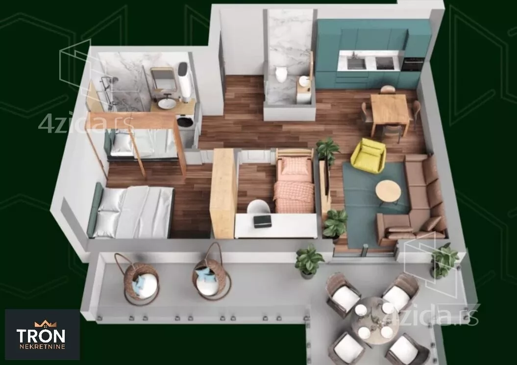 Dvosoban stan | 4zida