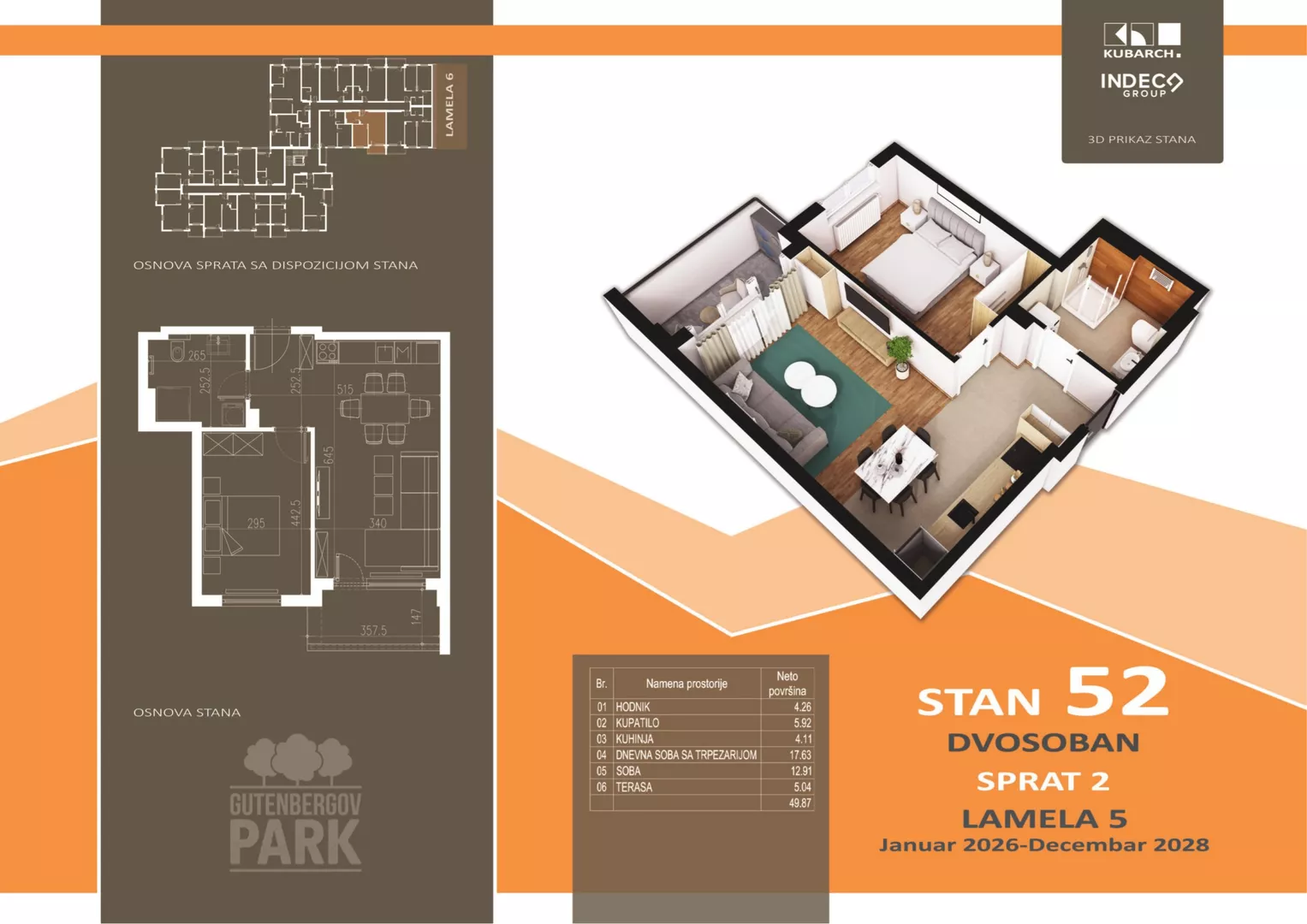 Dvosoban stan | 4zida