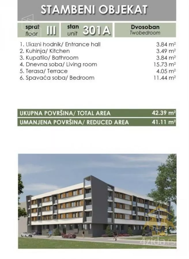 Dvosoban stan | 4zida