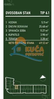 Dvosoban stan | 4zida