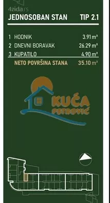 Jednosoban stan | 4zida