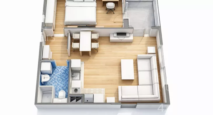 Jednoiposoban stan | 4zida