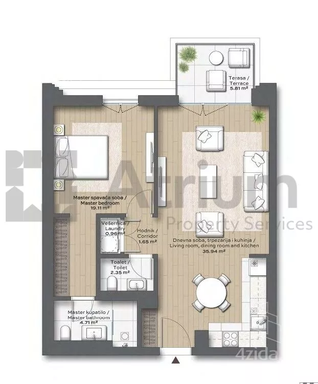 Dvosoban stan | 4zida