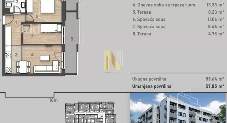 Trosoban stan | 4zida